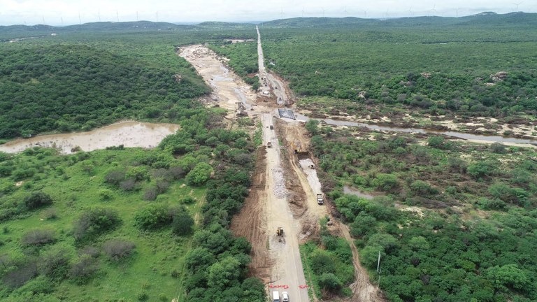 Nova ponte sobre a BR-304 vai substituir a estrutura que foi derrubada em março. Foto: Dnit