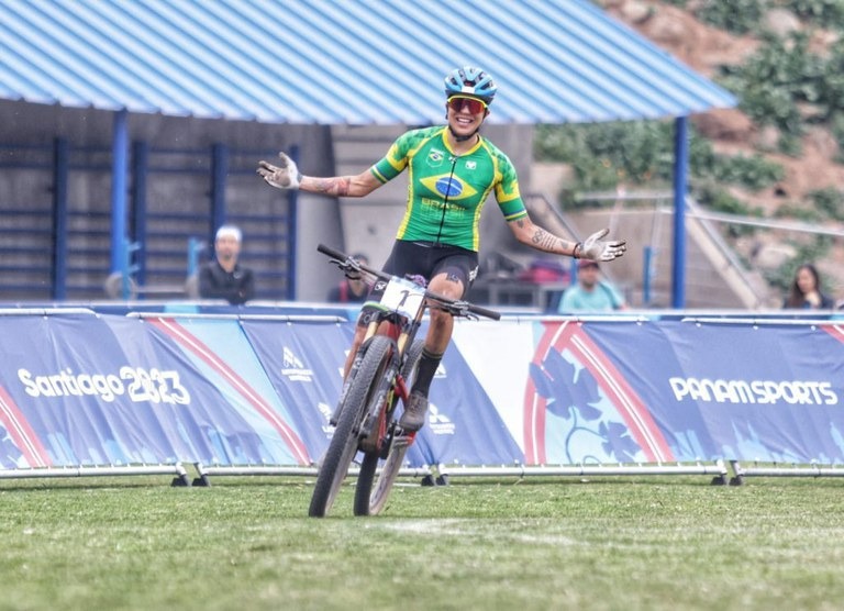 No ciclismo mountain bike, o país garantiu duas vagas para Paris 2024. Foto: Reprodução