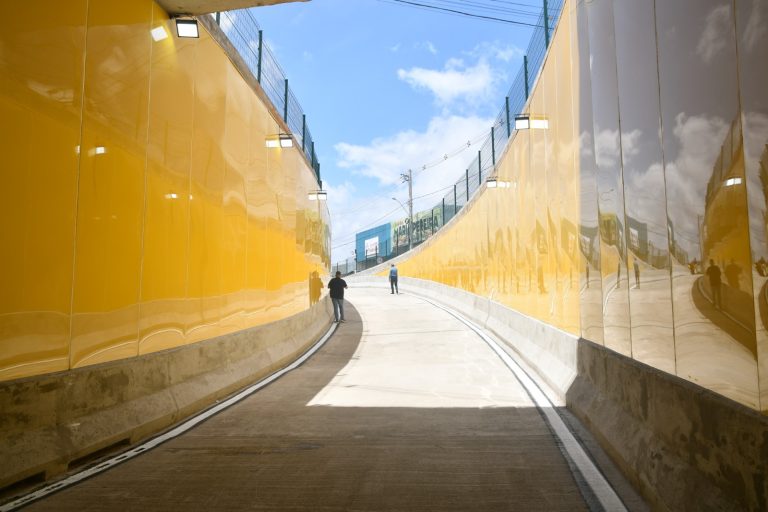 Trincheira do Viaduto da Urbana recebeu investimentos de R$5,9 milhões. Foto: Emanuel Amaral/Secom Natal